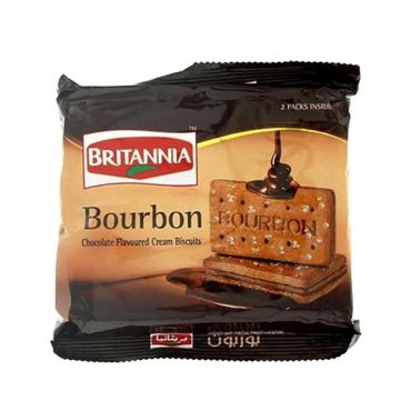 Britannia Bourbon Cream Biscuit 200Gm, 24 Pieces Per Carton